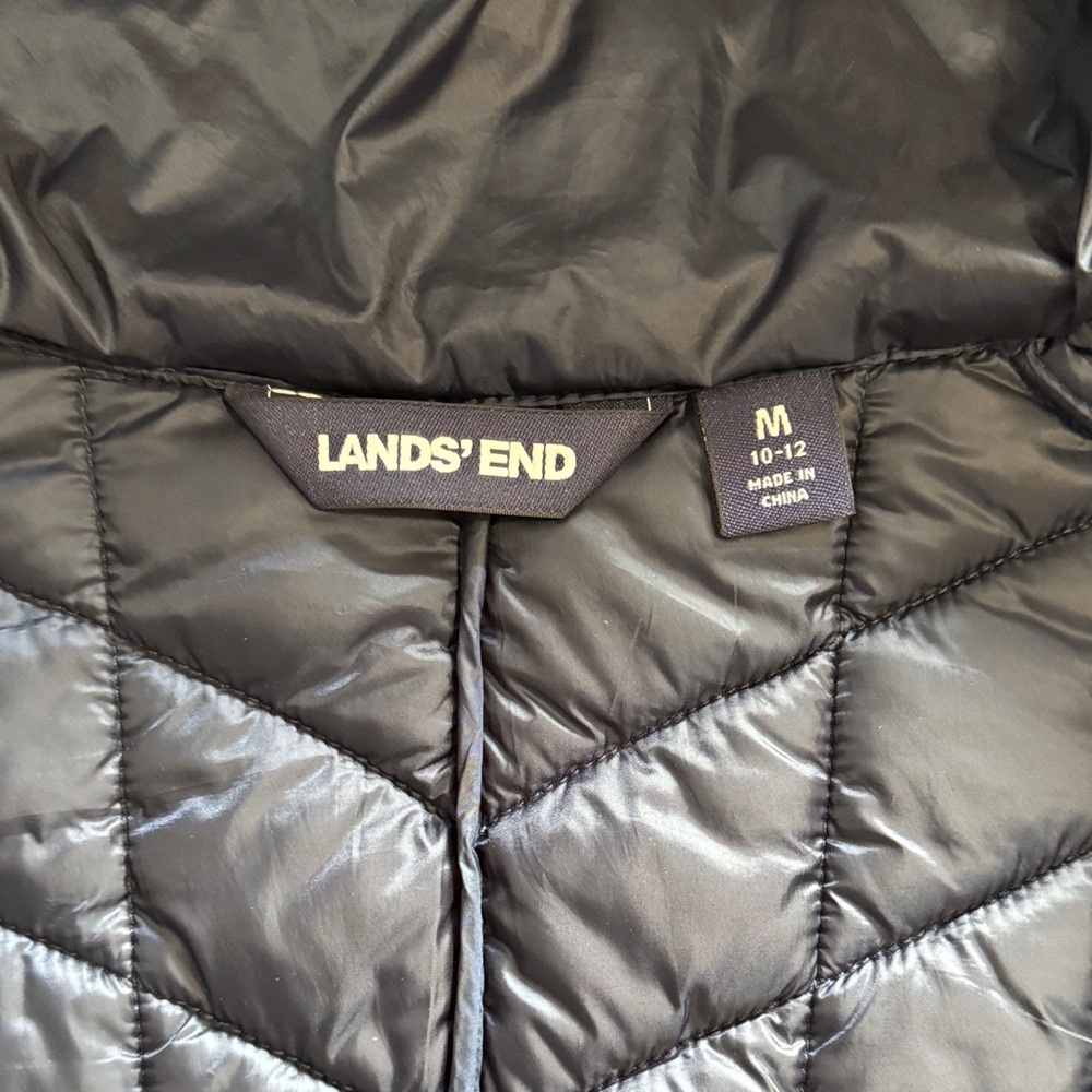 Lands' End Women's Navy Primaloft Puffer Jacket - Picture 6 of 8